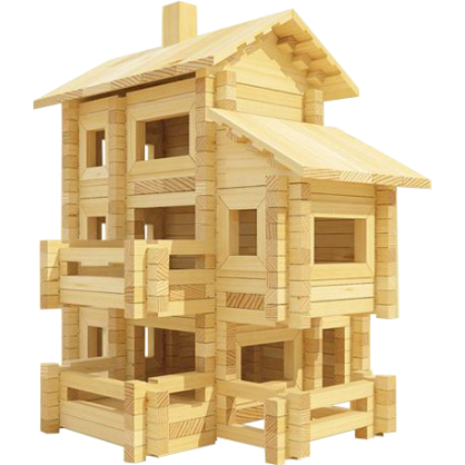 Конструктор Лесовичок Разборный домик №7 les 007 фото 3